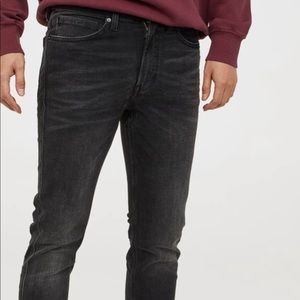 Black denim jeans